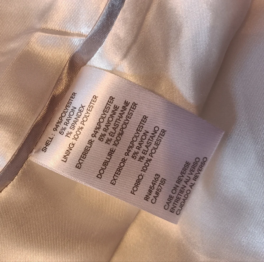 Elegant Like Wool Calvin Klein Women's White Coat, size XL - Picture 12 of 16